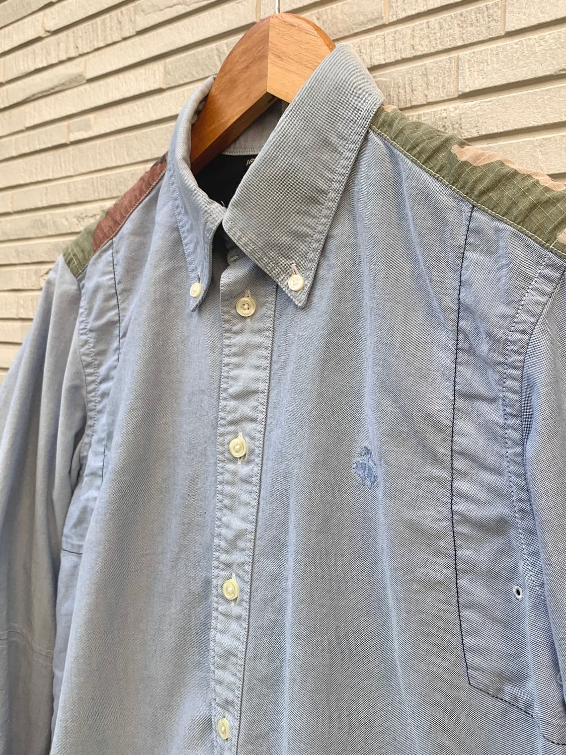 준야 와타나베 x 브룩스 브라더스 패치워크 셔츠 상품이미지6