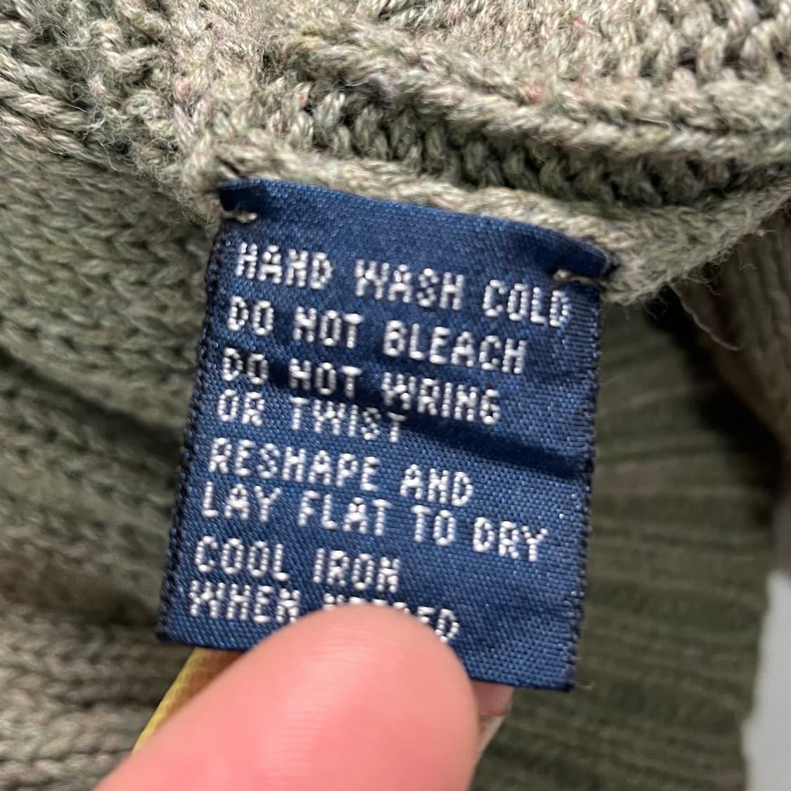 폴로 랄프로렌 카키 케이블 니트  상품이미지8