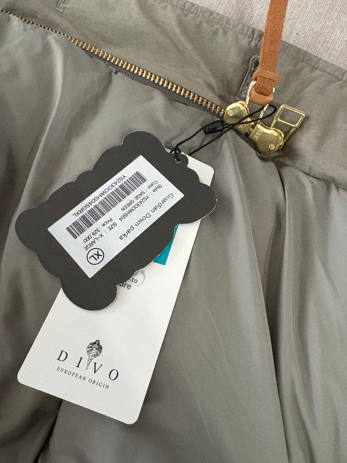 예스아이씨 Guardian Down Parka Sage Green 패딩 상품이미지5