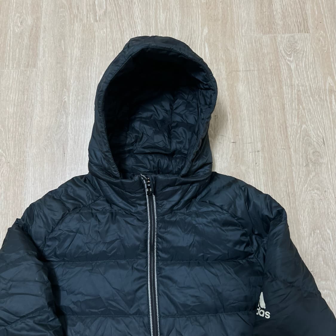 아디다스 남성 덕다운 후드 롱패딩 M/95  상품이미지2