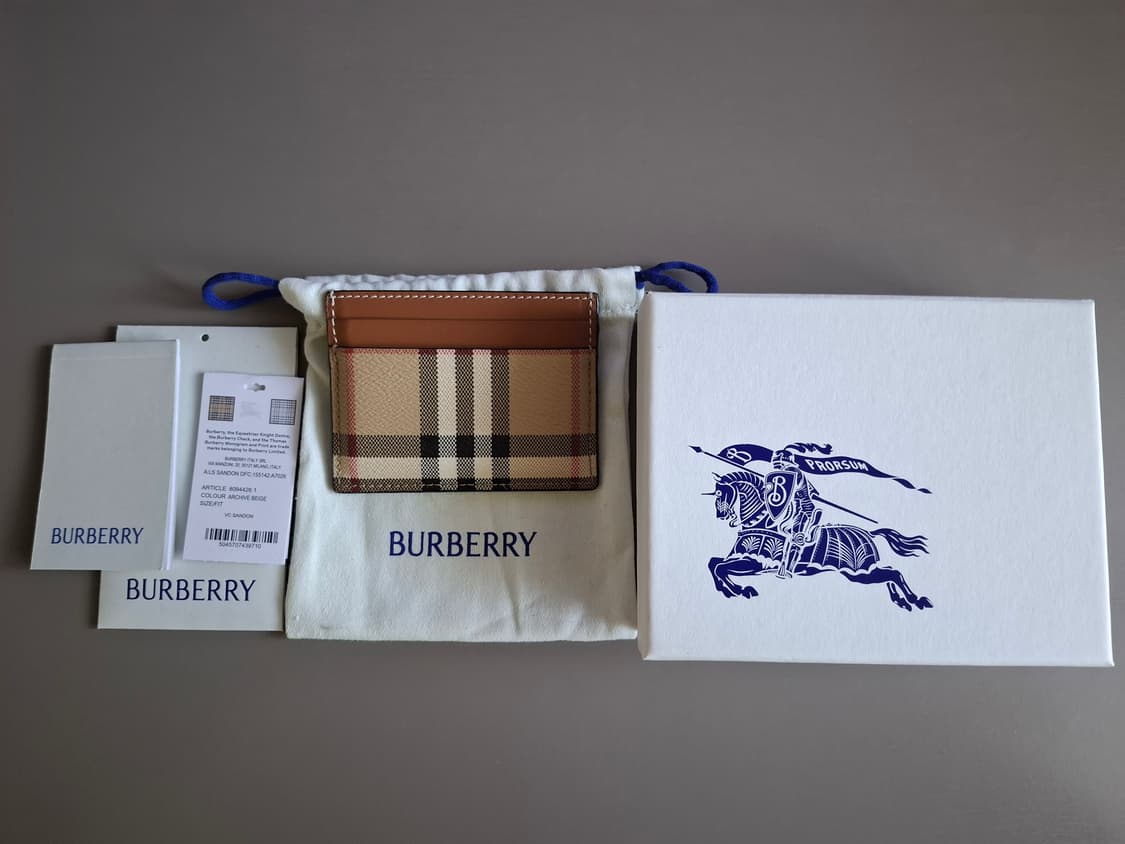 버버리 빈티지 체크 카드지갑 상품이미지1