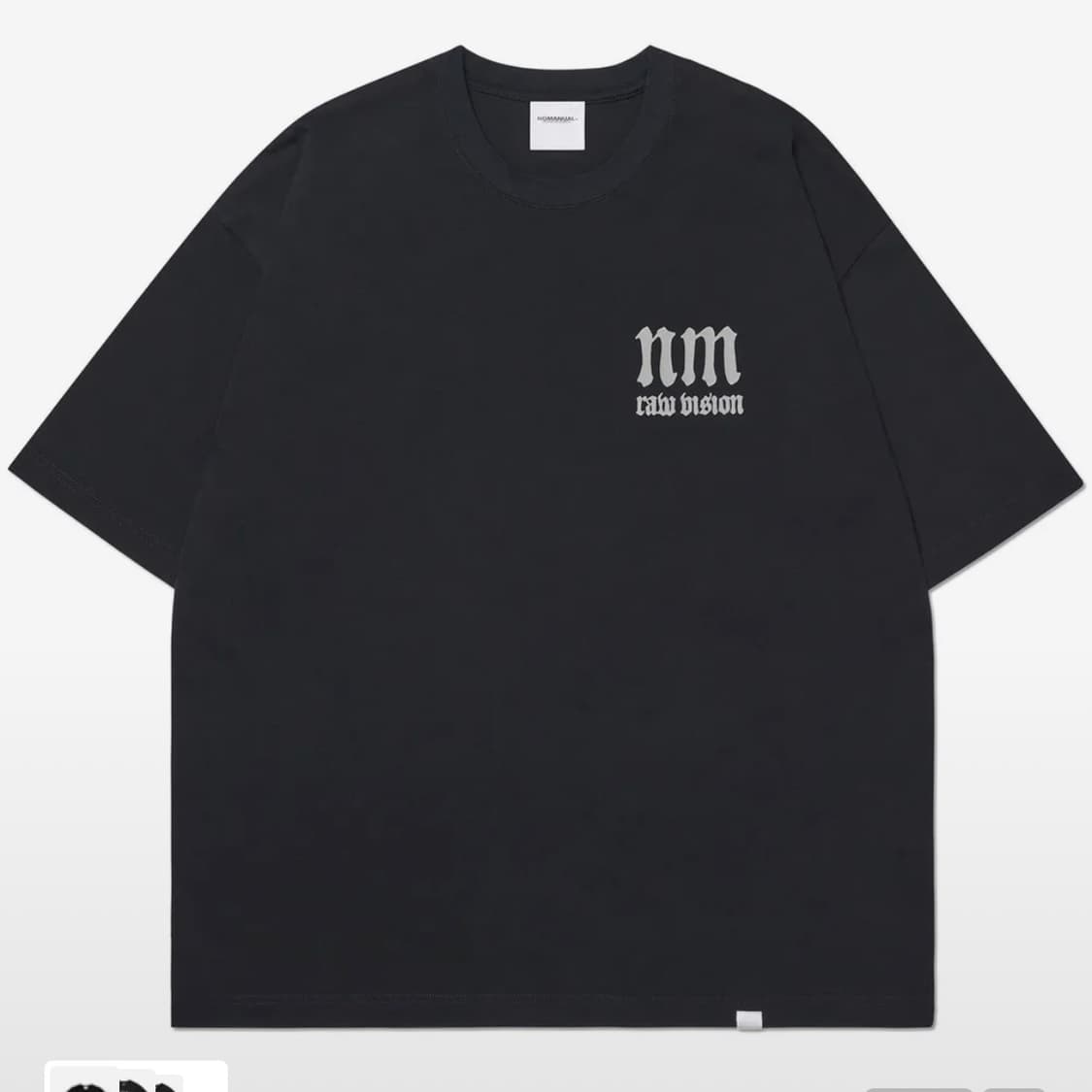 노매뉴얼 R.V ARCH 반팔티셔츠 블랙 상품이미지2