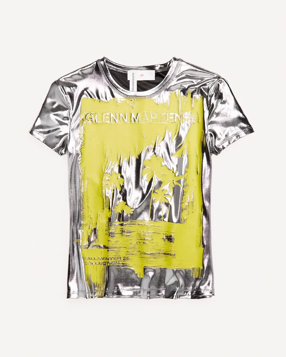 H&M 글렌마틴스 프린트 메탈릭 티셔츠 L사이즈 상품이미지1
