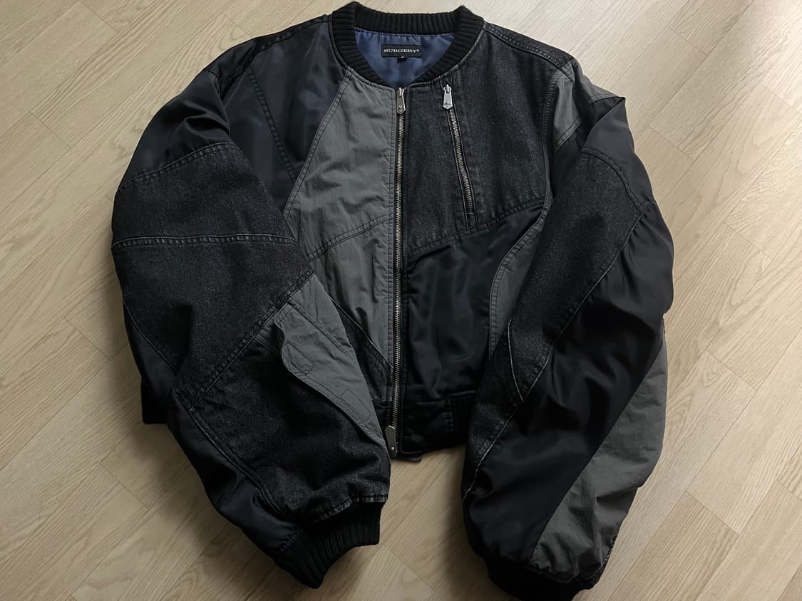 surgery remake detail ma-1 'Black' 상품이미지5