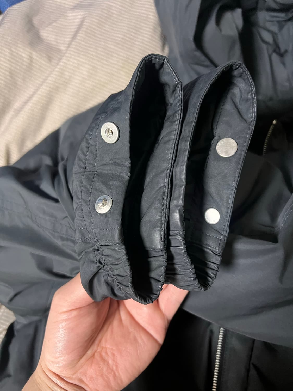 타임옴므 후드 구스다운 패딩 블랙 상품이미지7