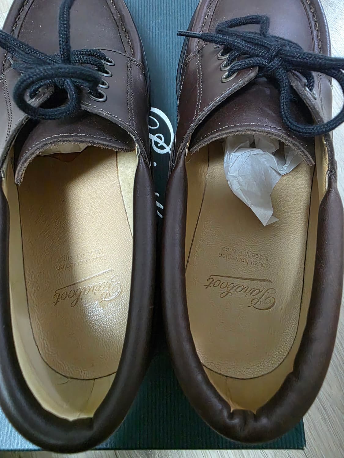 파라부트 V팁 보트화 치메이 7.5사이즈 새상품급 상품이미지3