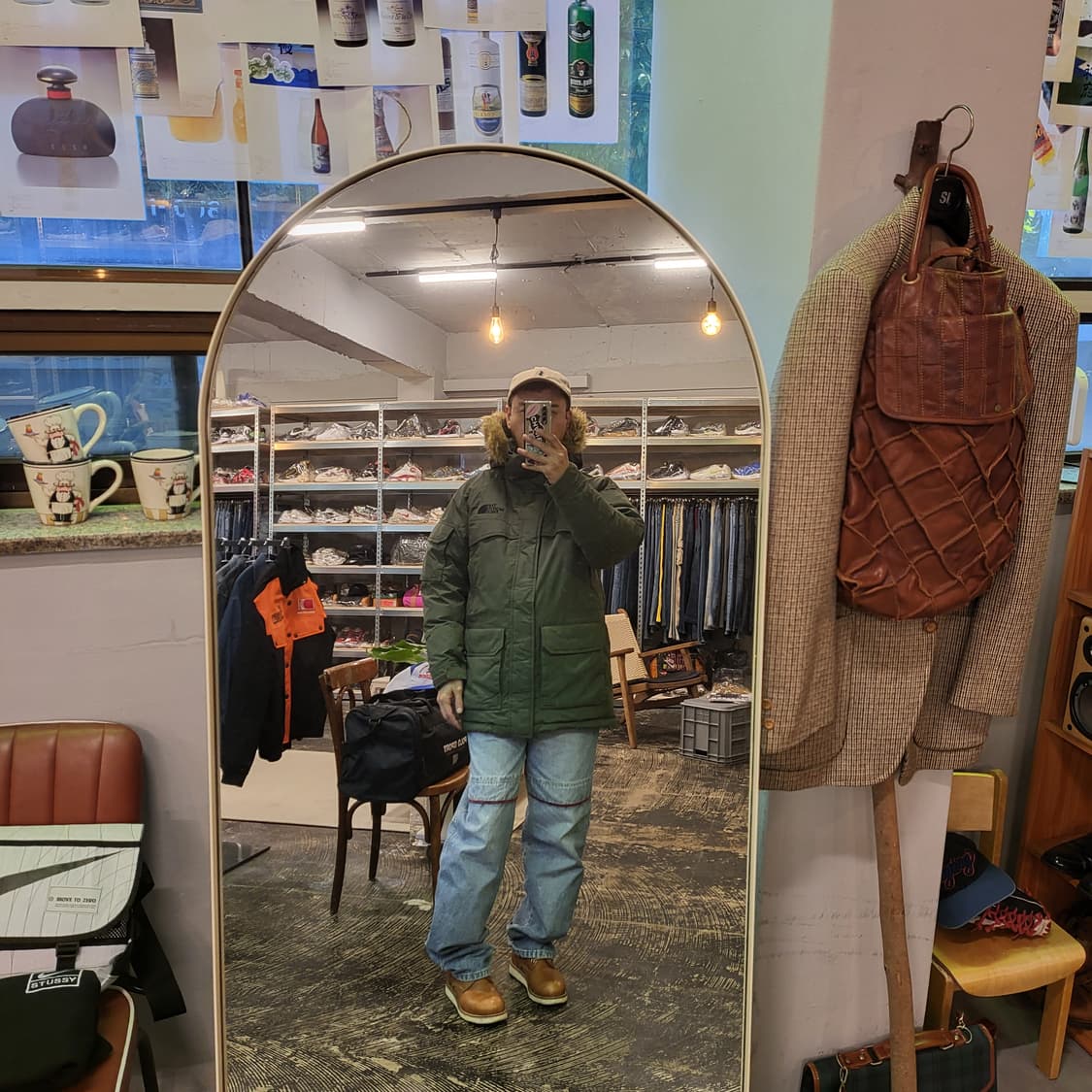 노스페이스 구스 다운 점퍼 (M) 상품이미지2