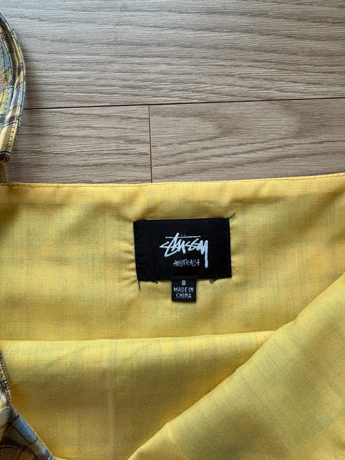 스투시 스퀘어넥 나시 체크 원피스  상품이미지3