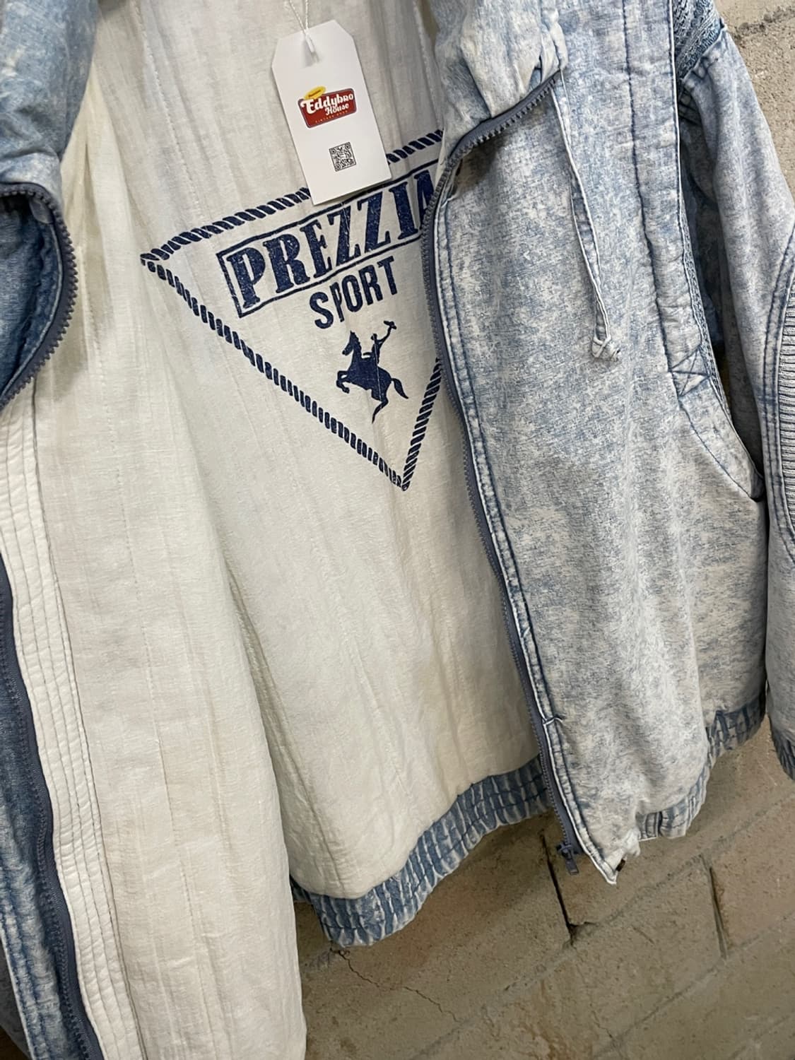 빈티지 Prezzia 데님 봄버 자켓 상품이미지8