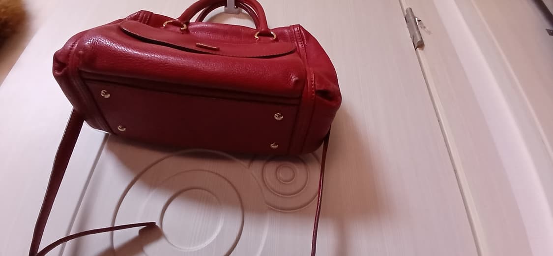 MCM 레드 가죽 토트백 상품이미지3