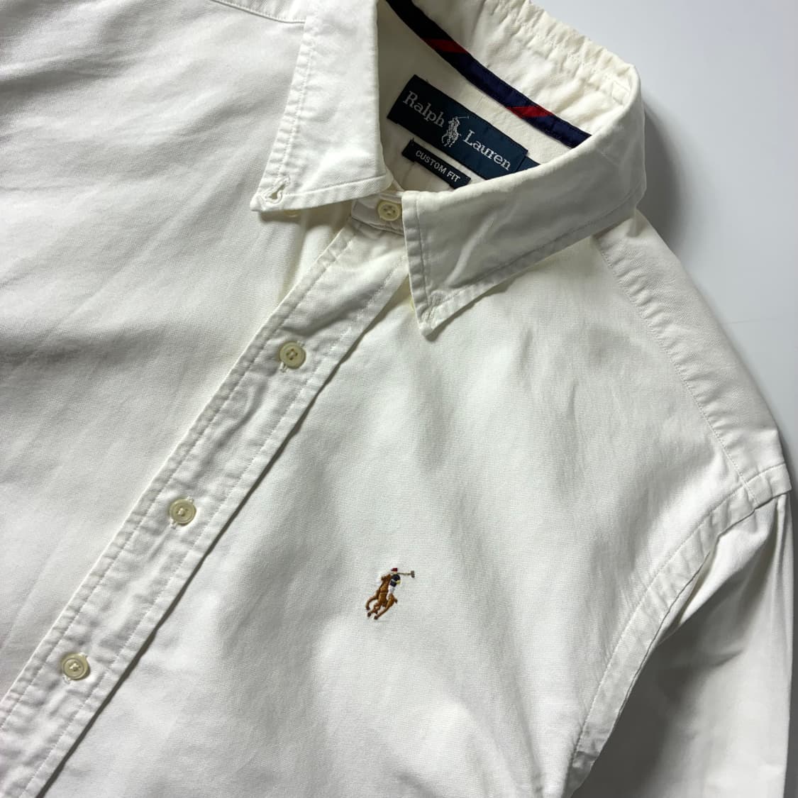 Polo  폴로 랄프로렌 자수 코튼 화이트 옥스퍼드 셔츠  상품이미지3