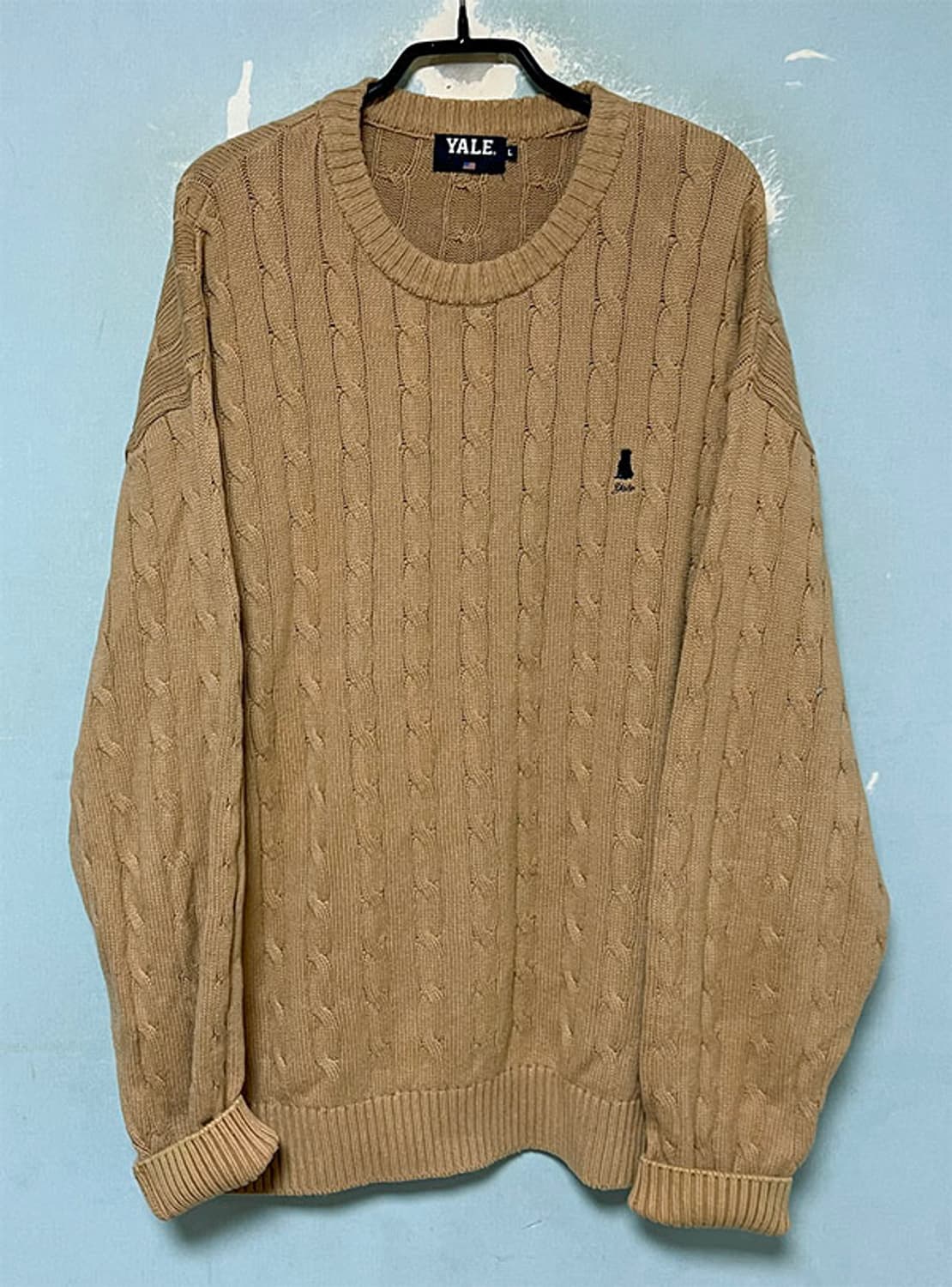YALE 예일 남자 꽈배기니트 케이블 XXL 110 상품이미지1