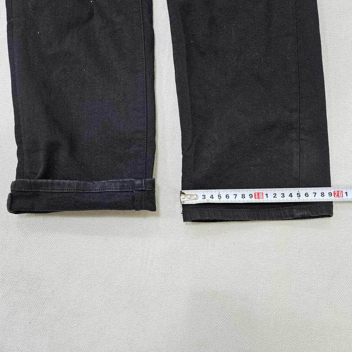 34 엘르진 블랙 데님 팬츠 0316Y 상품이미지7
