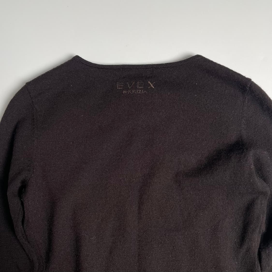 Krizia 비즈 레더 끈 울 블렌드 니트 상품이미지7