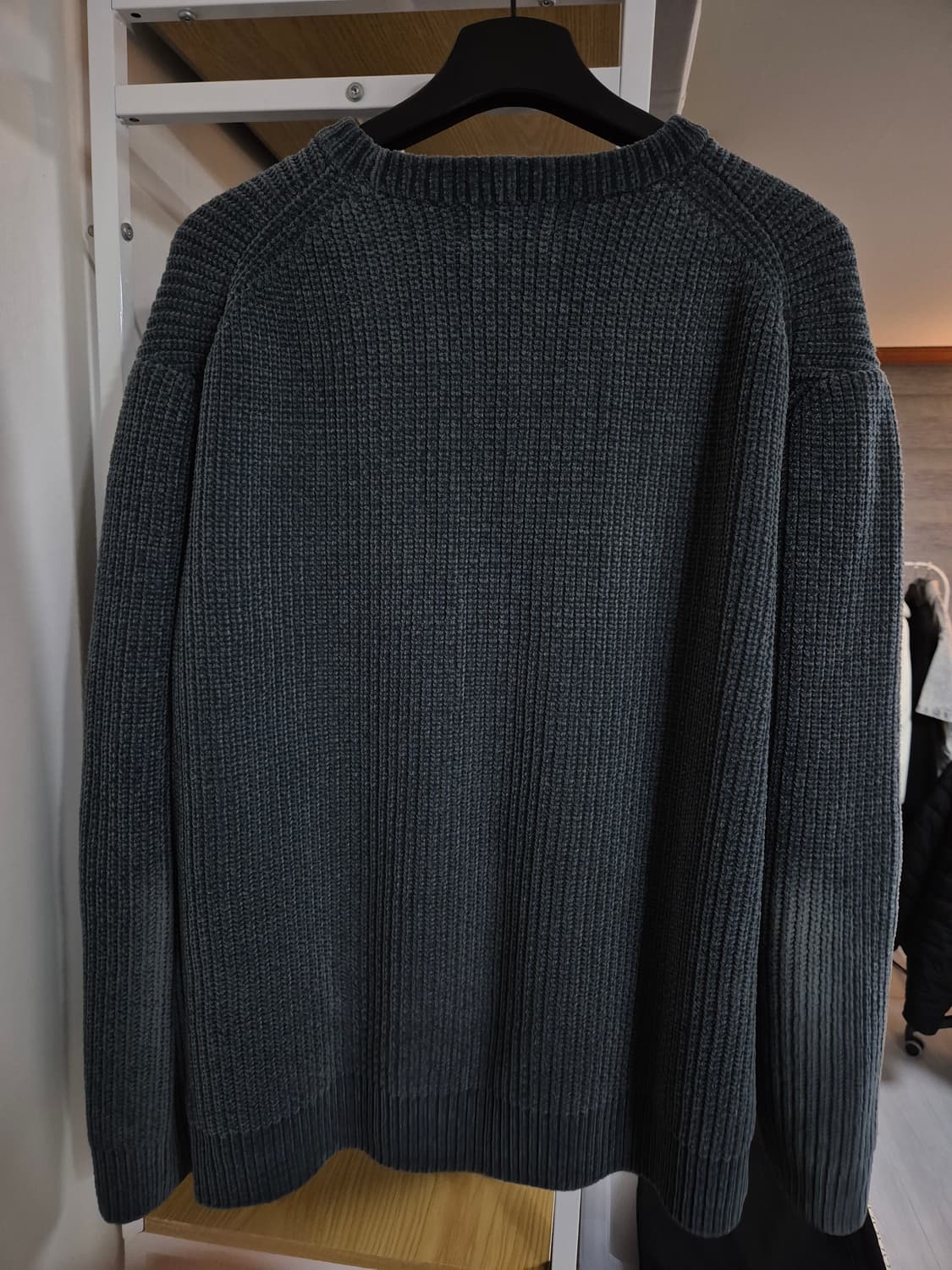 솔리드옴므 벨벳 니트 52 청록 상품이미지2