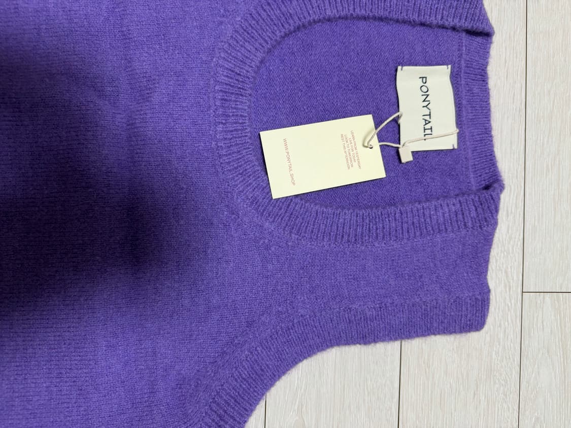 포니테일 베스트 니트 새상품 택달림  상품이미지3