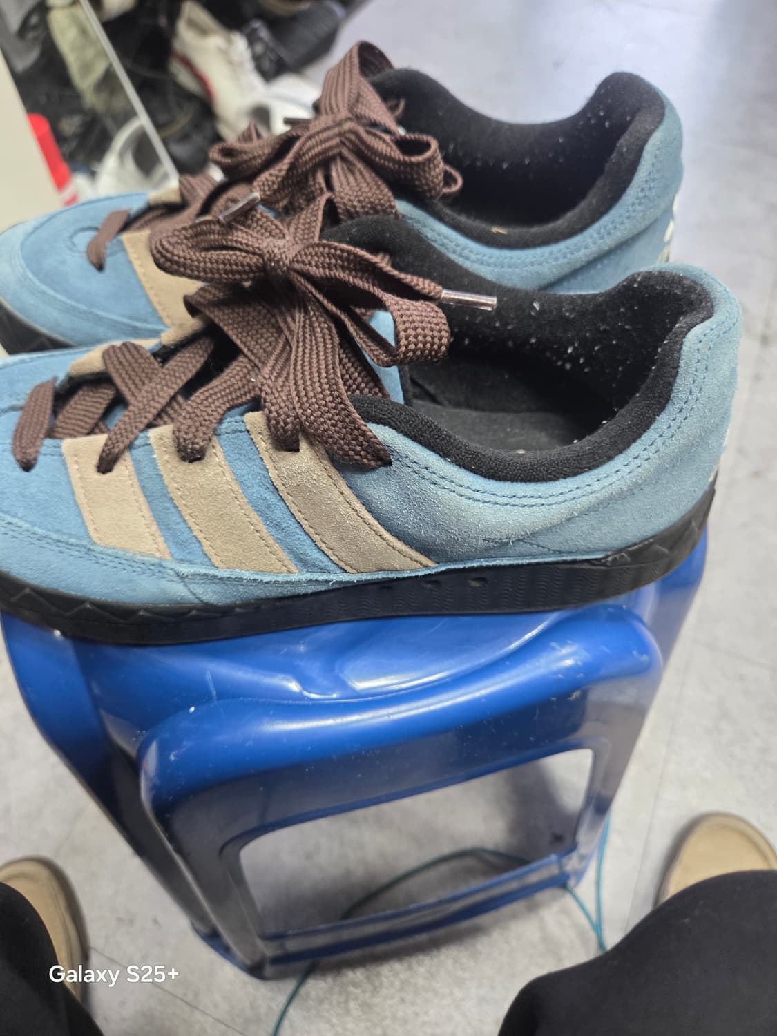 아디다스  아쿠아  스웨이드  블루 상품이미지2