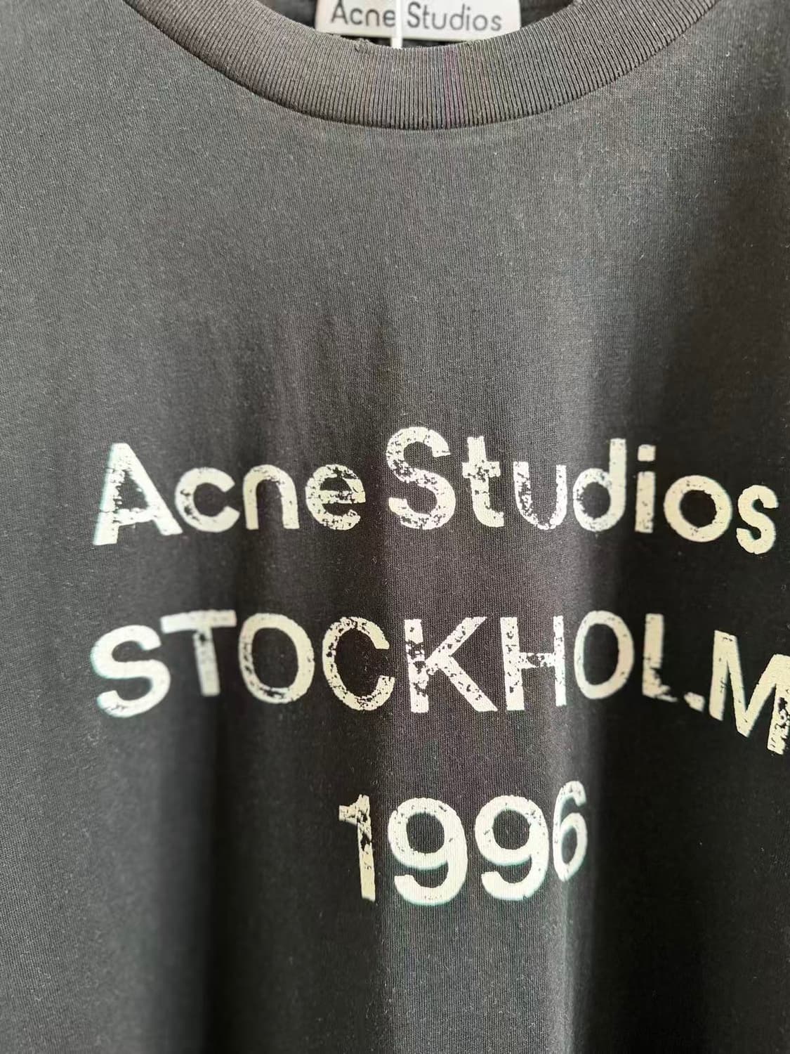 아크네 스튜디오 로고 티셔츠 페이드 상품이미지3