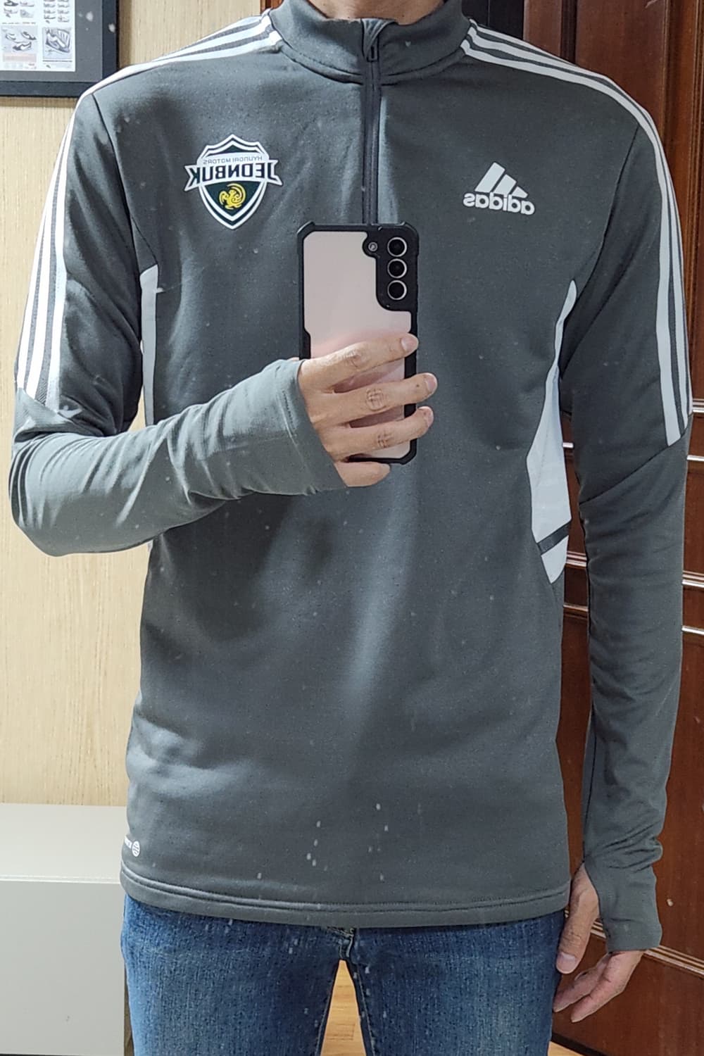 아디다스 전북 현대 축구 유니폼 져지 트레이닝 탑 상품이미지9
