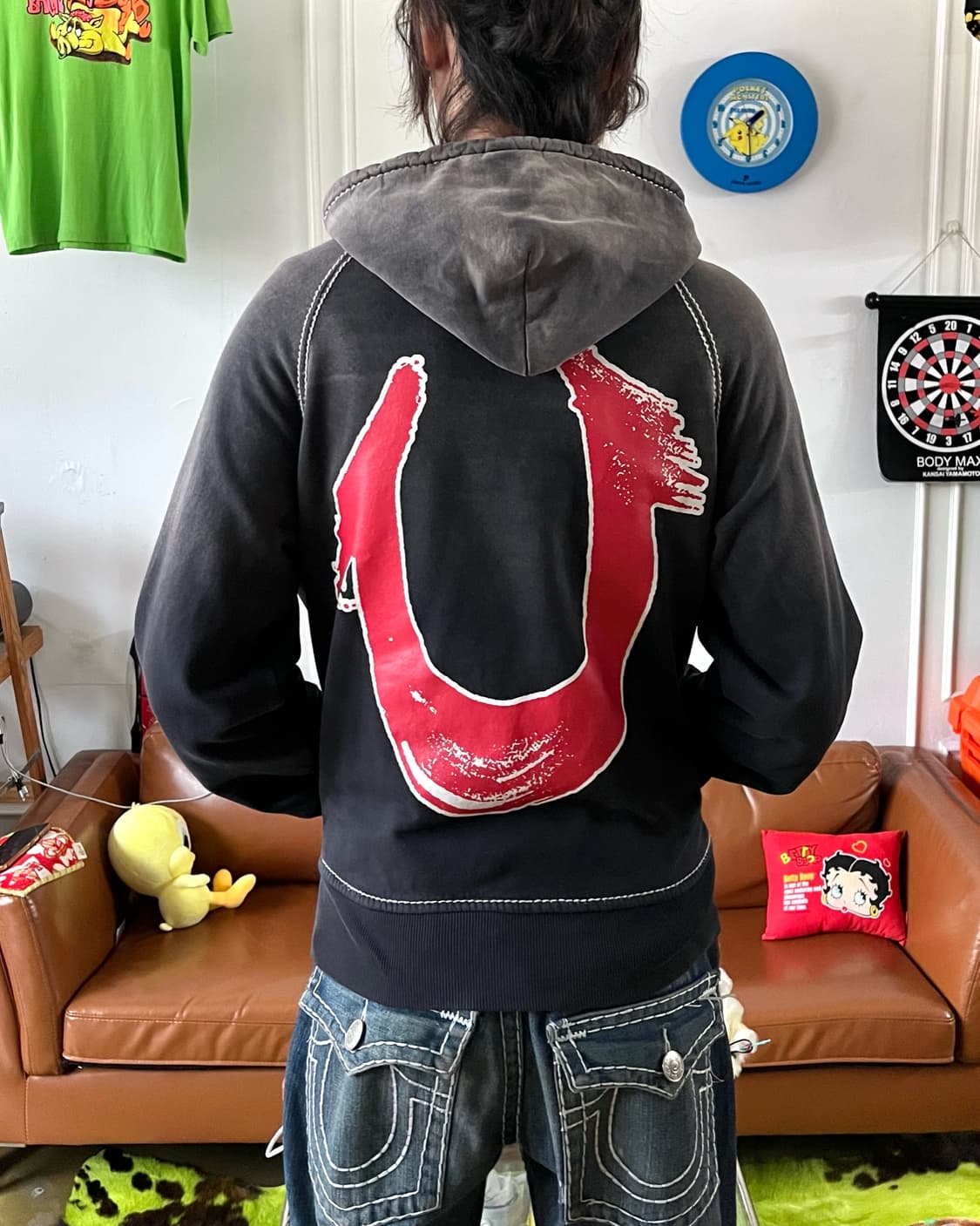 90-00s True Religion USA Hood Zip-up JK 상품이미지3