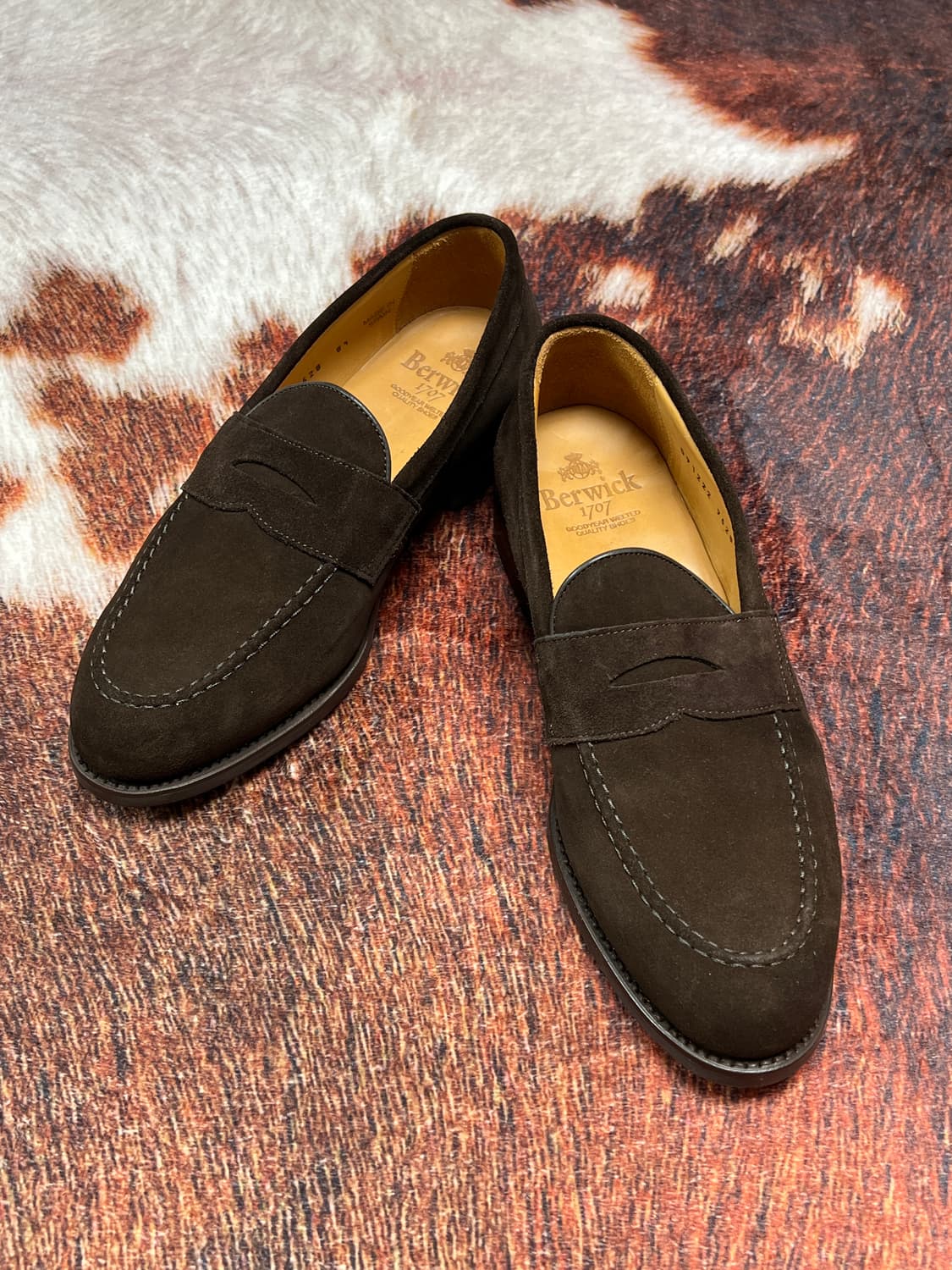 [275] 버윅 9628 스웨이드 페니로퍼 브라운 상품이미지1