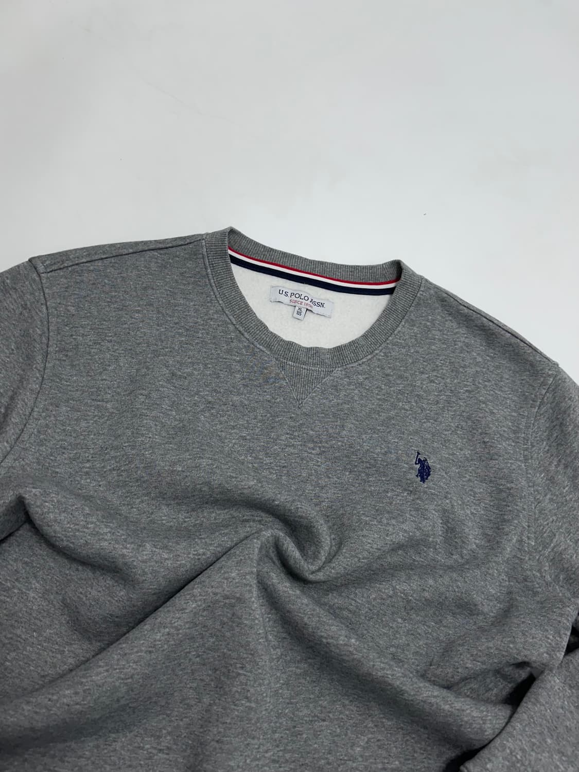 유에스 폴로 어신 맨투맨 멜란지그레이 상품이미지2