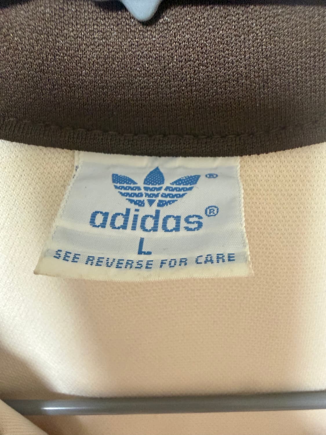 대장급 아디다스 80s 서독제 크림 브라운 져지 상품이미지4