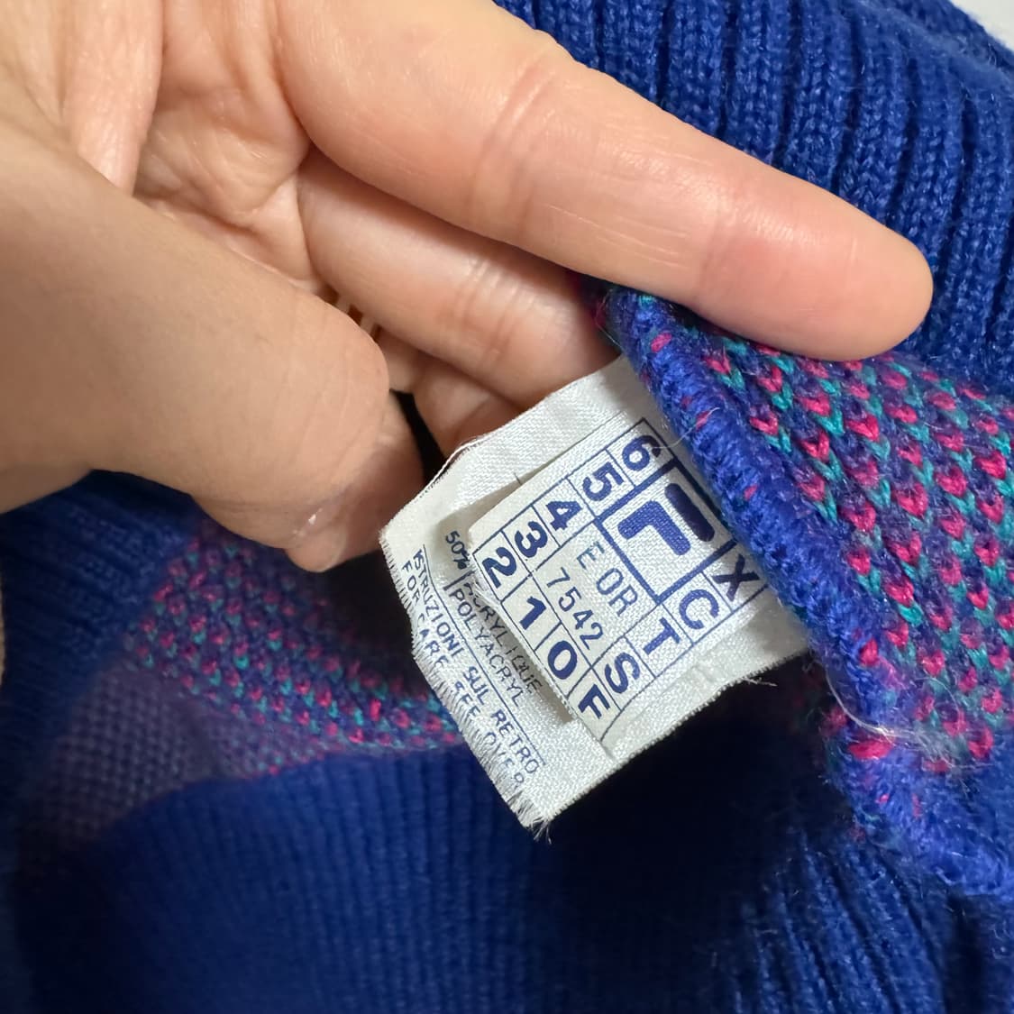 FILA 이태리 하프넥 집업 니트 L 상품이미지7