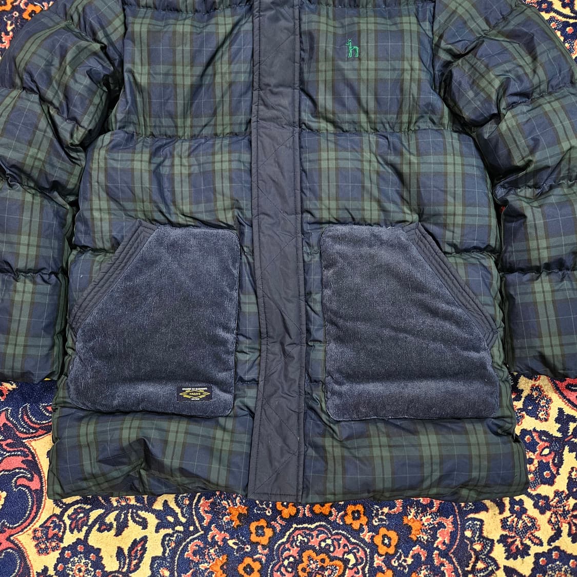 헤지스(HAZZYS) 21FW 타탄체크 빅후드 다운패딩  상품이미지2