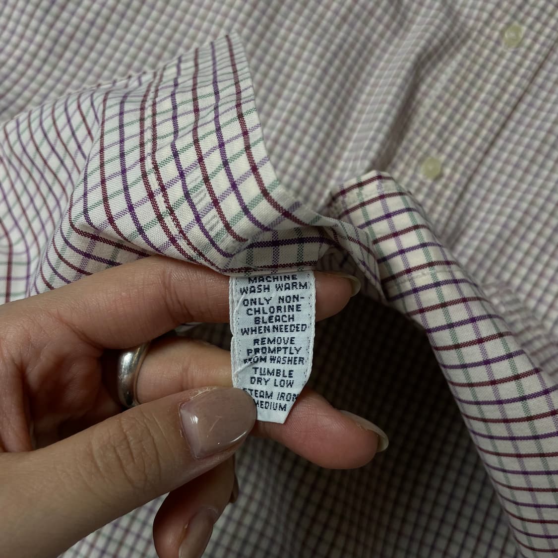 폴로랄프로렌 퍼플 핑크 그린 멀티배색 체크 긴팔 셔츠 클래식핏 16 상품이미지7