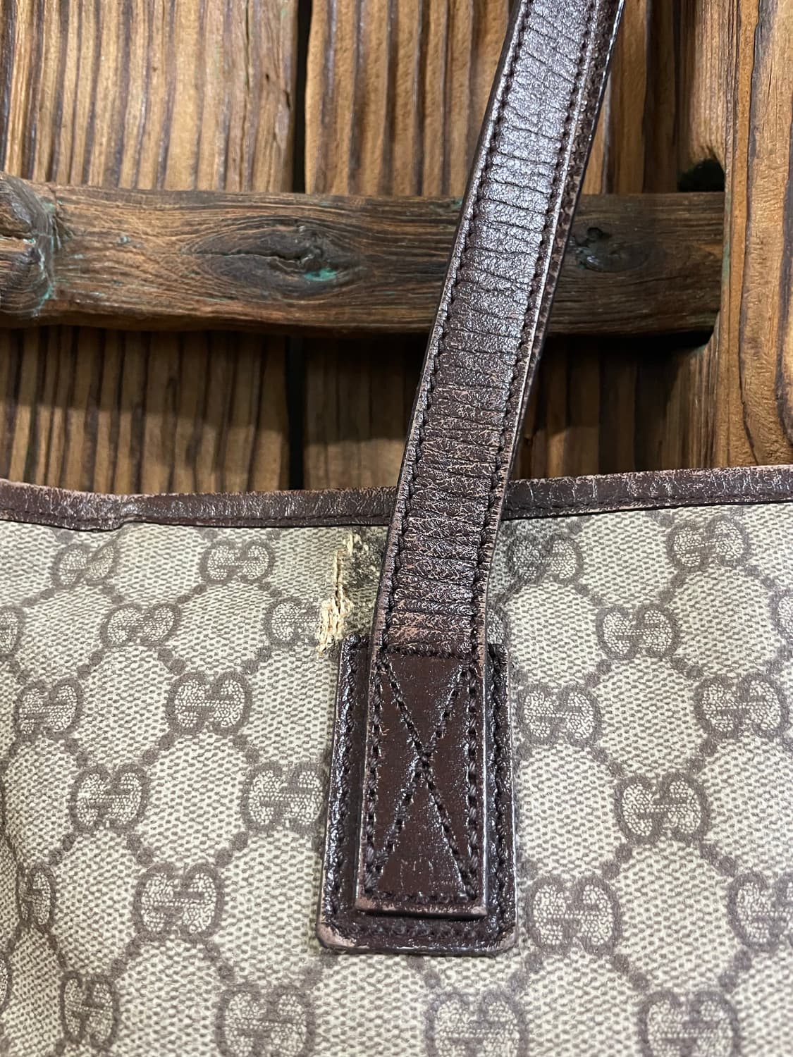 구찌 GG 로고 캔버스 미디움 쇼퍼 토트백 상품이미지5