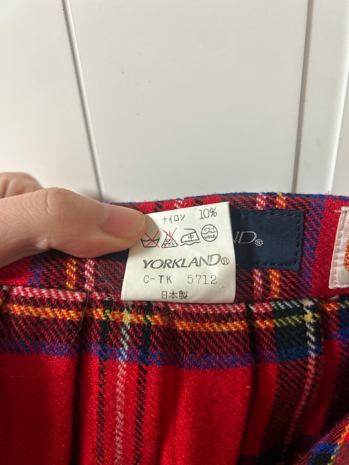 yorkland 타탄 체크 울 랩 스커트 스코티쉬타탄 상품이미지7