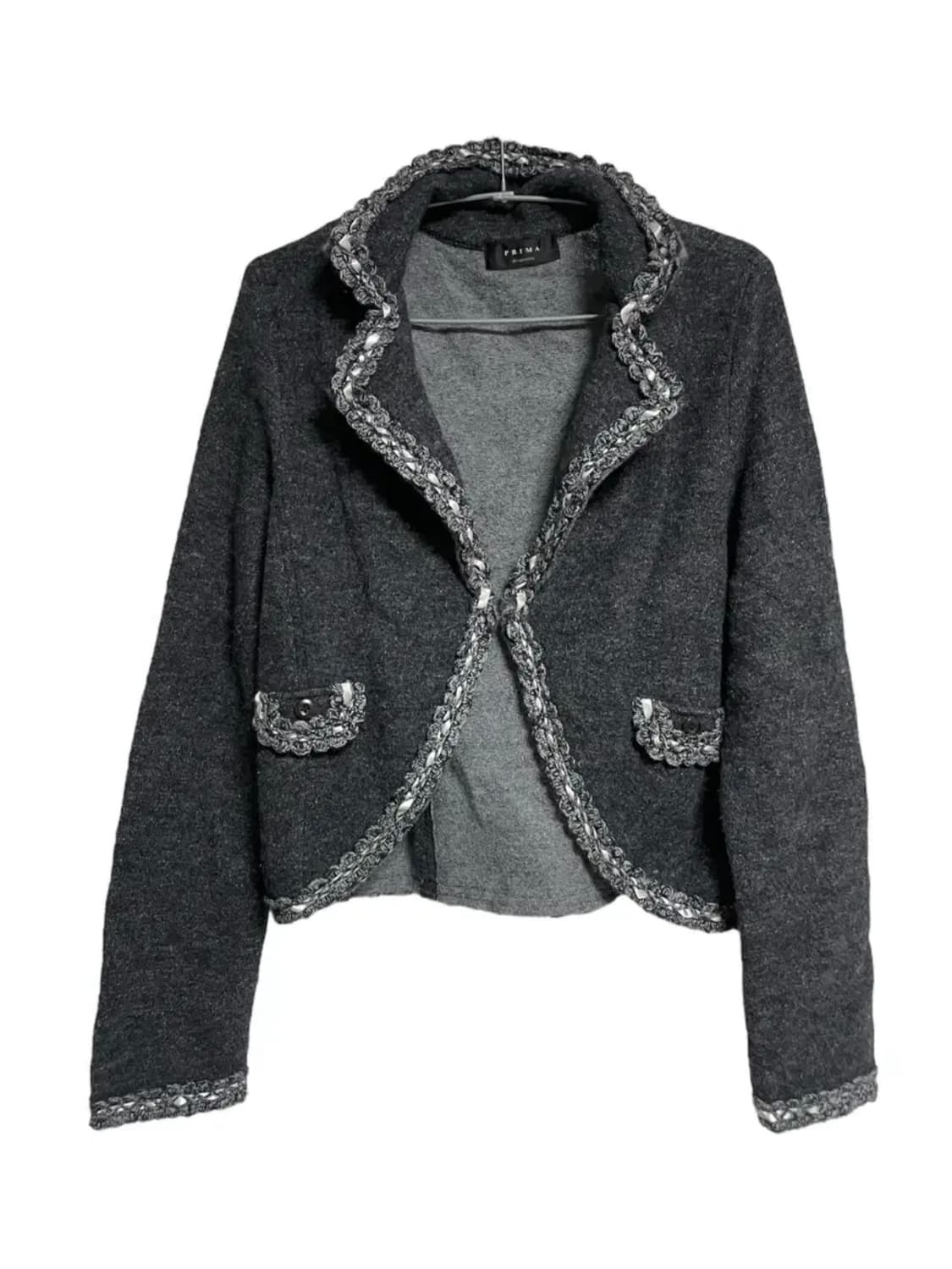 Jpn 트위드st 울니트자켓가디건 일본빈티지오네갸루리즈리사히피니혼진핀터깔 상품이미지5