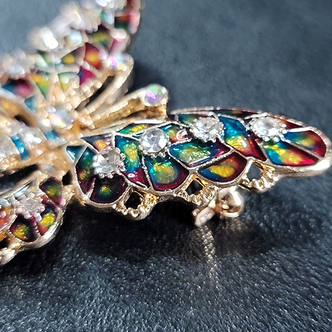 Fiorent 브로치 남자 여자 엔틱 빈티지 명품 에나멜 보석 나비 상품이미지4