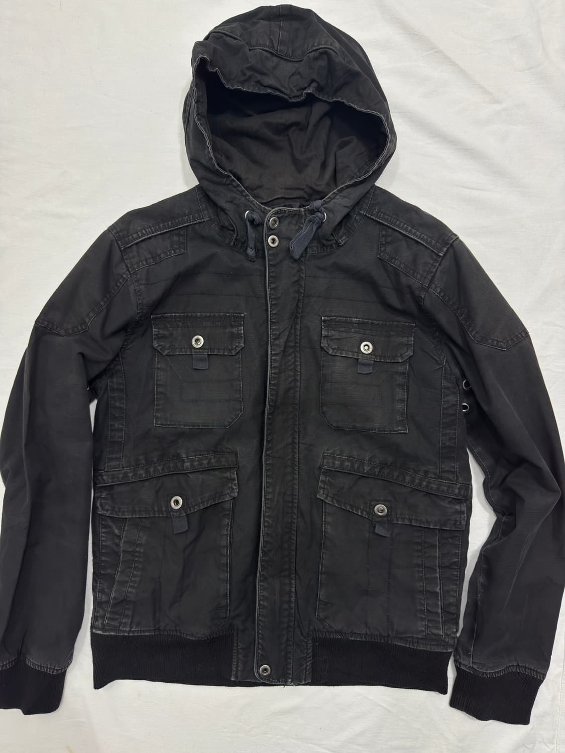 black military hood jacket 상품이미지4