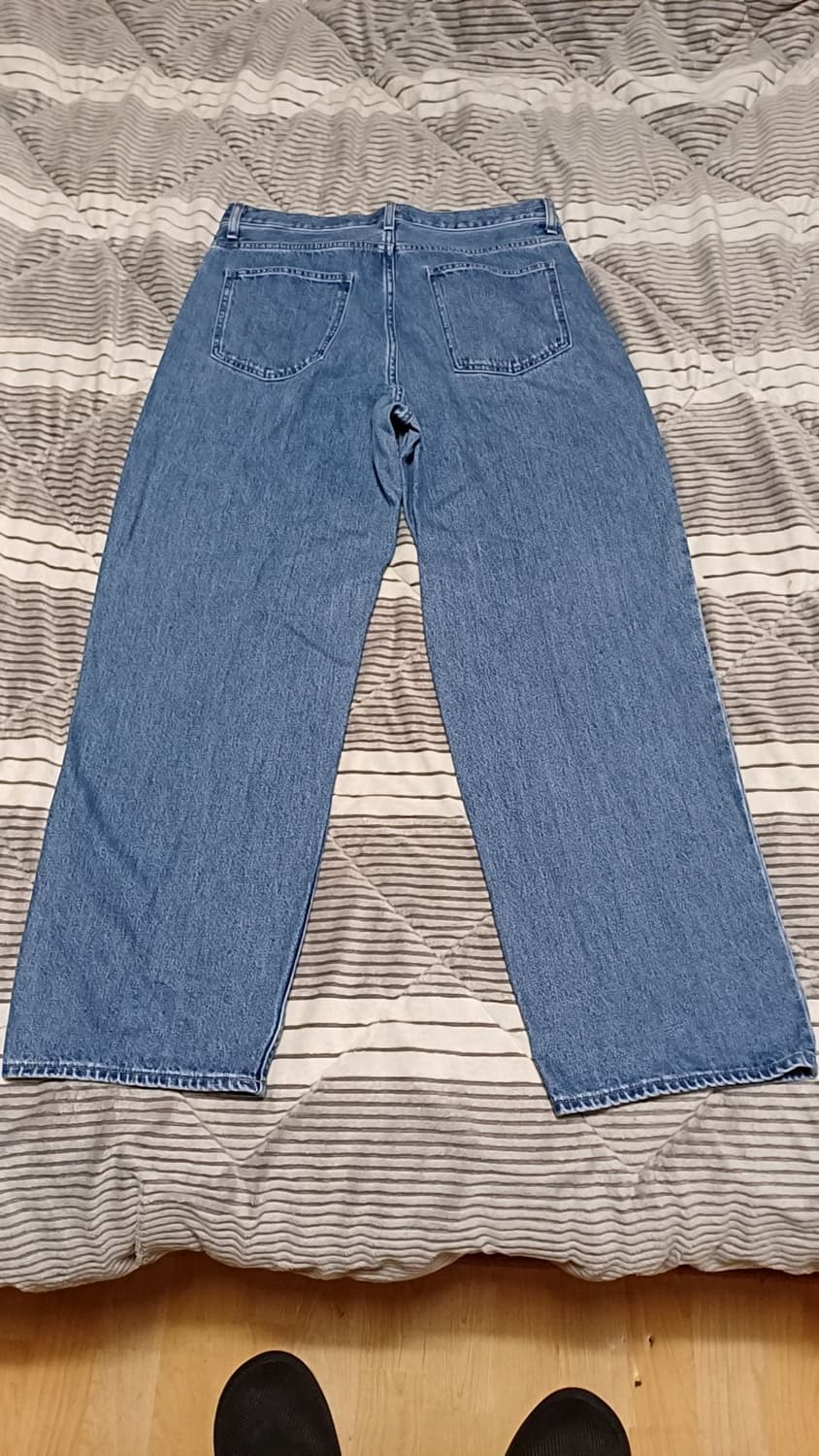 유니클로 와이드청바지 33인치 기장109 상품이미지5