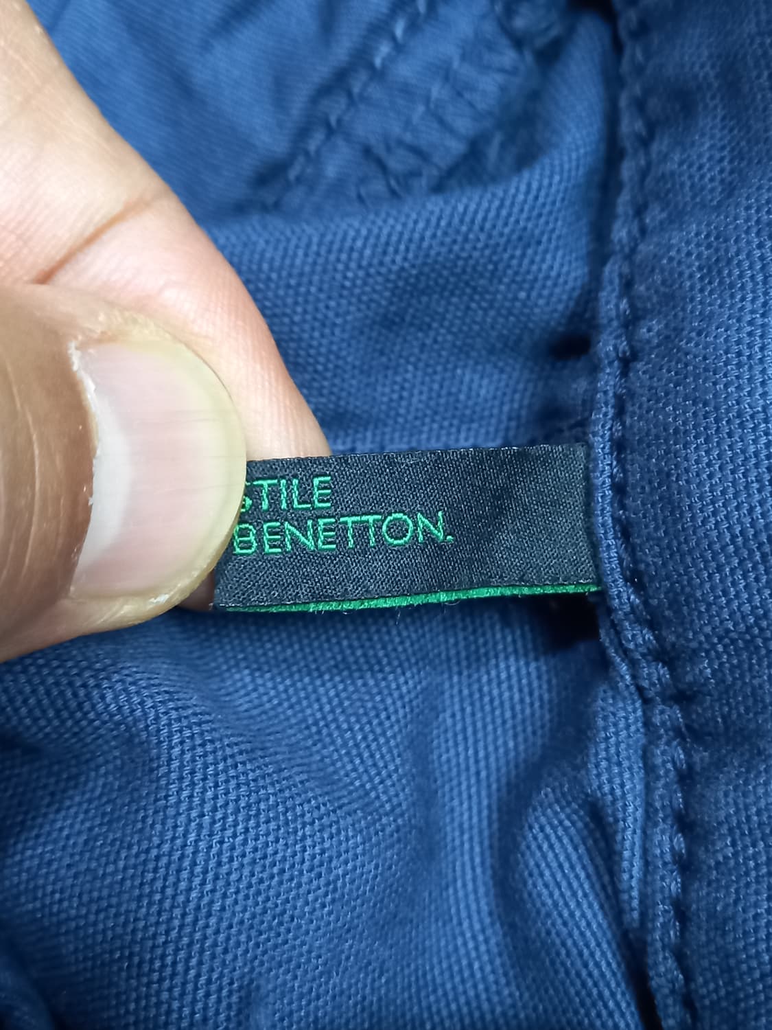 32 BENETTON 투턱 스판 슬림일자 치노 네이비 32-410 상품이미지7