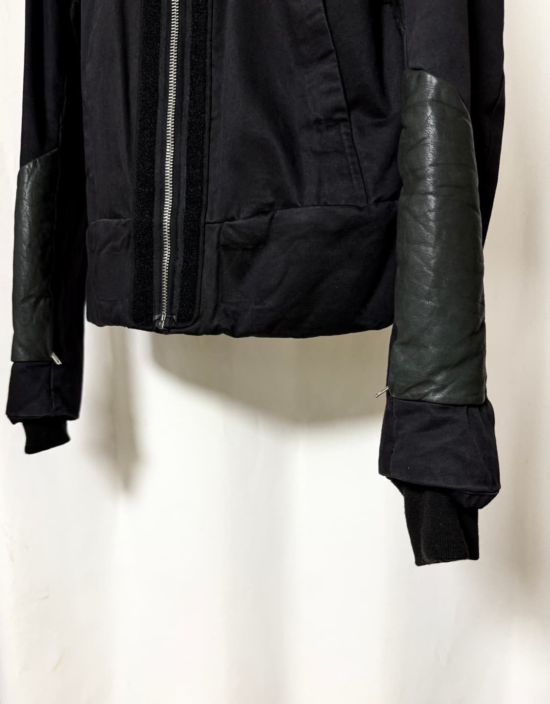 릭오웬스 07 FW 샘플 밀리터리 레더 Mix 봄버 자켓 상품이미지3