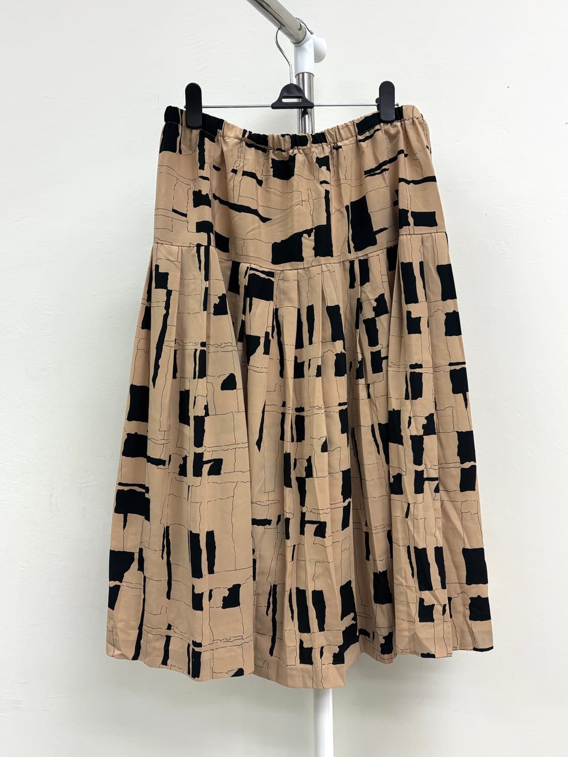 빈티지 베이지 미디 스커트 상품이미지7