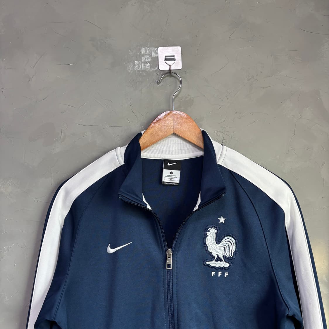 나이키 프랑스 져지 트랙탑 네이비 화이트 상품이미지2