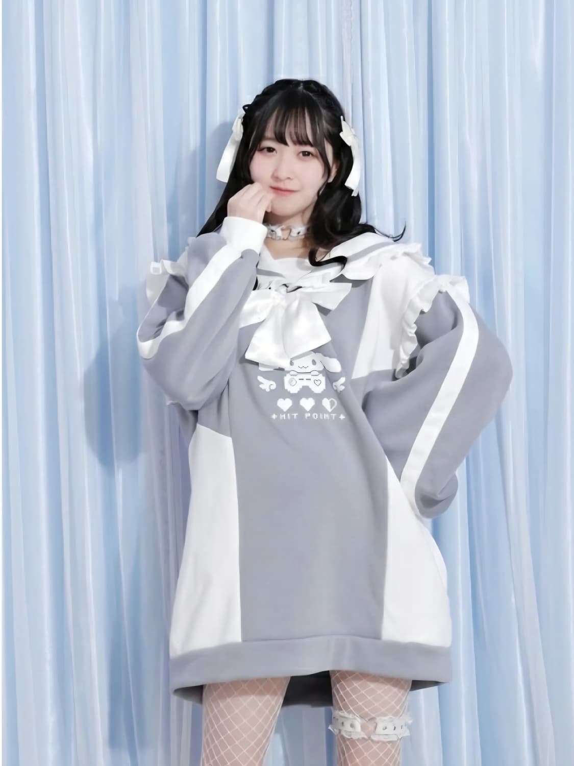 노에미 시나모롤 콜라보 지뢰계 져지 상품이미지1