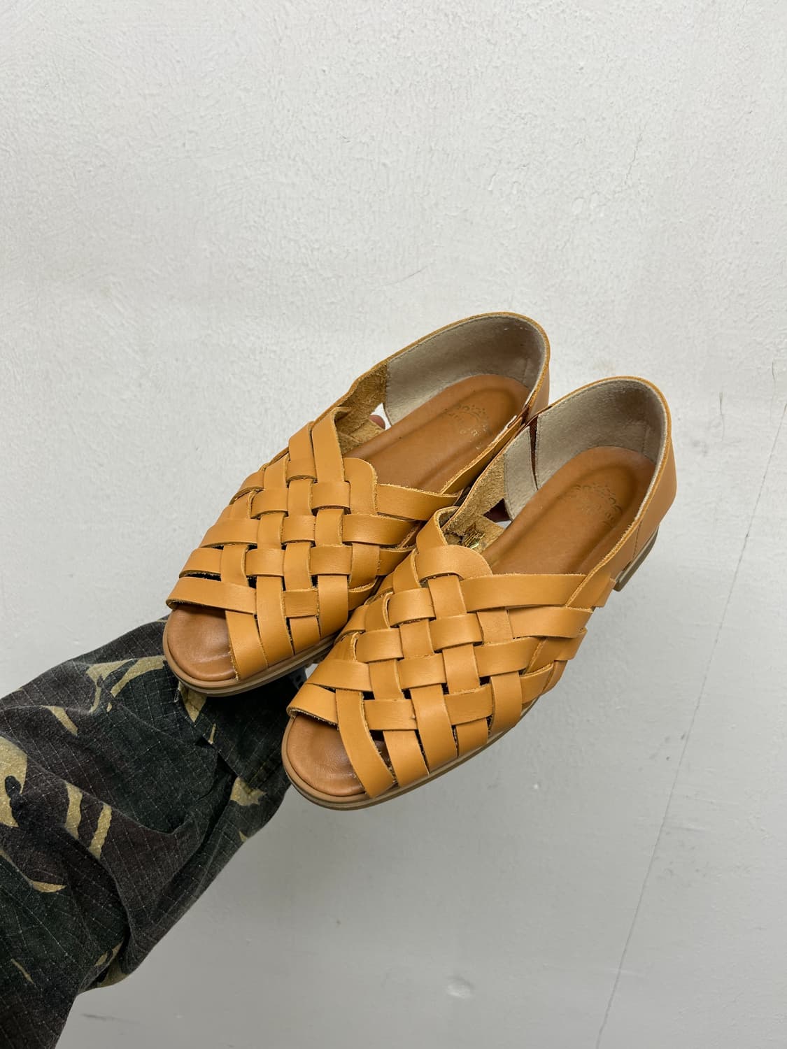 JPN Carissimo alte 카리시모 알테 우븐 가죽 샌들 235 상품이미지1