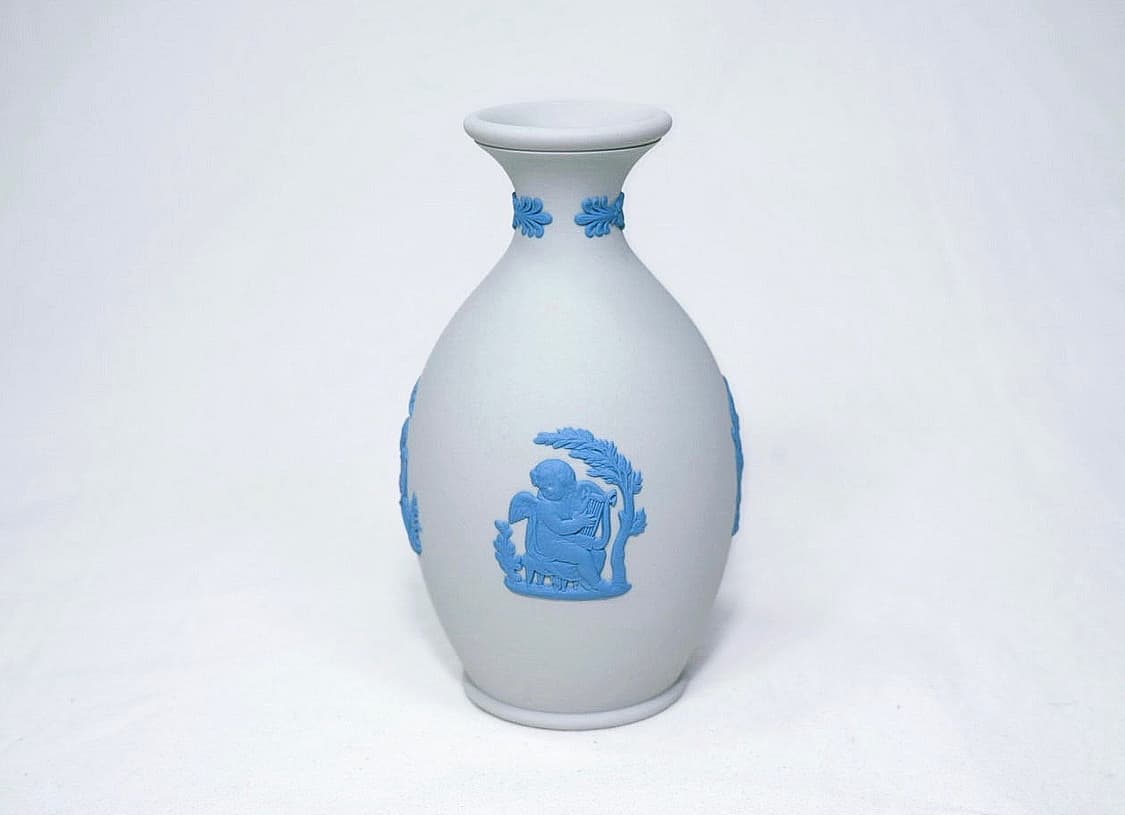 [영국엔틱] 웨지우드 제스퍼웨어 오목 베이스 화병_ 화이트 상품이미지2