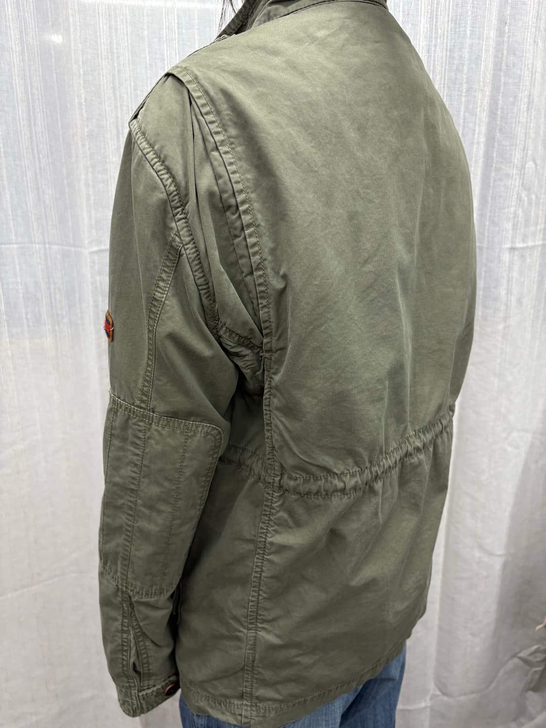 타미힐피거 포켓 패치로고 카키 야상 자켓 상품이미지2