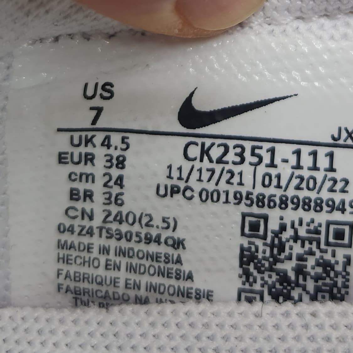 나이키 데이브레이크 여성운동화240  상품이미지6