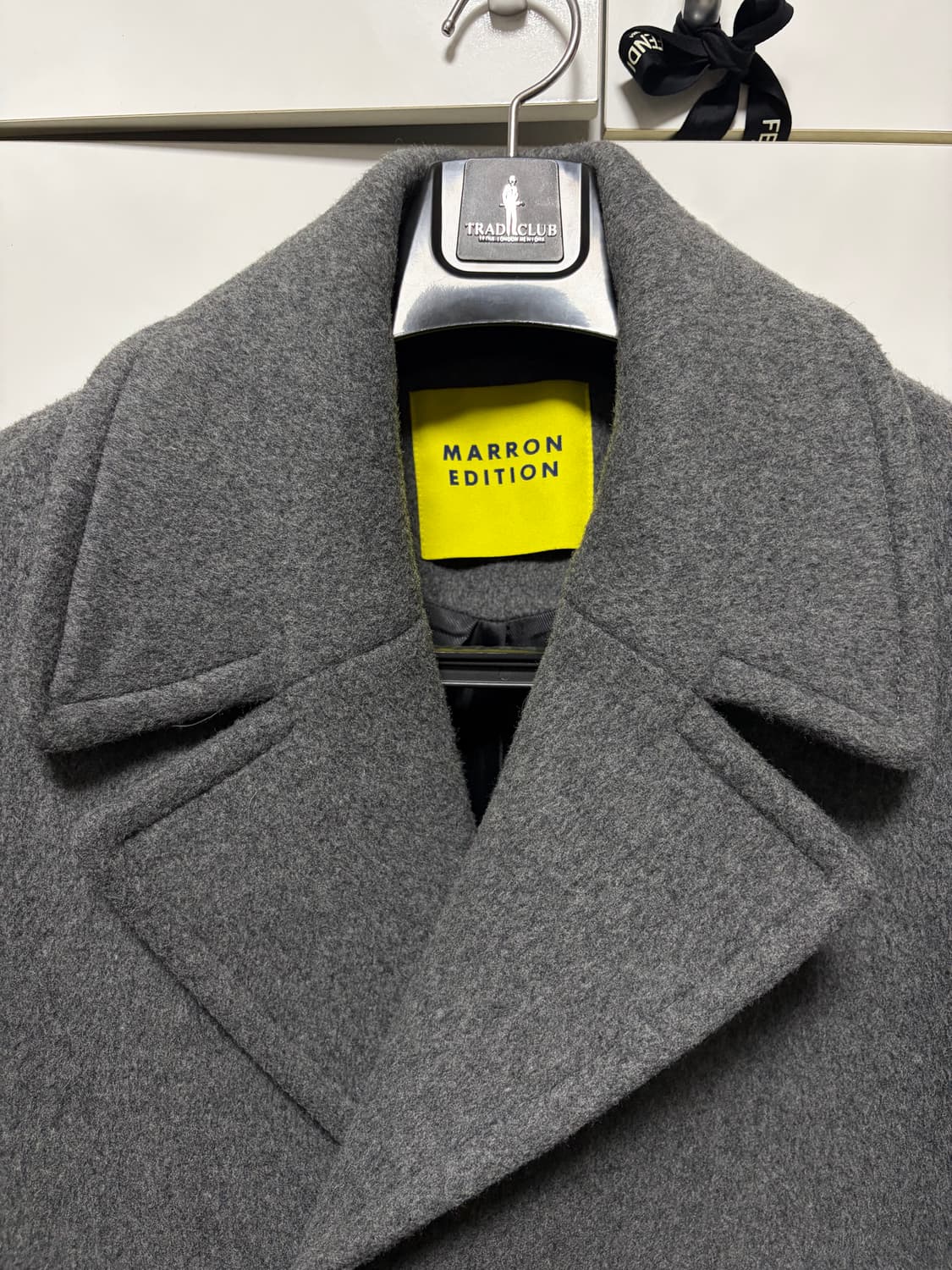 마론에디션 여성 그레이 더블코트 상품이미지4
