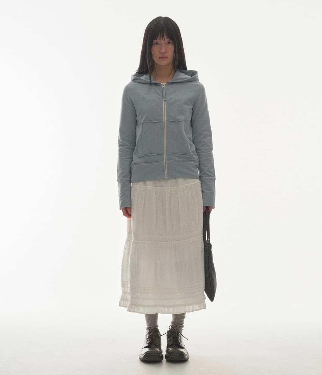 코이세이오 스티치 후드집업 스카이블루 상품이미지2