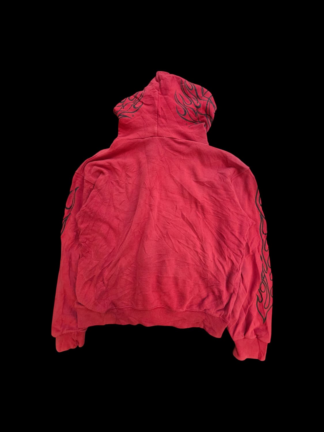 (할리 데이비슨 플레임 프린트 풀오버 후디 상품이미지2