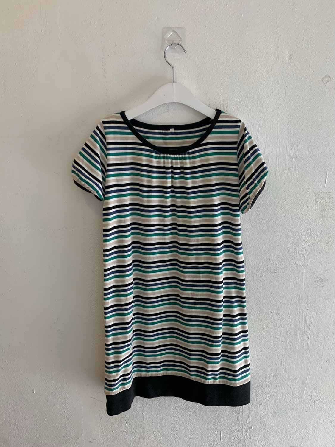Stripe shirring onepiece 상품이미지1