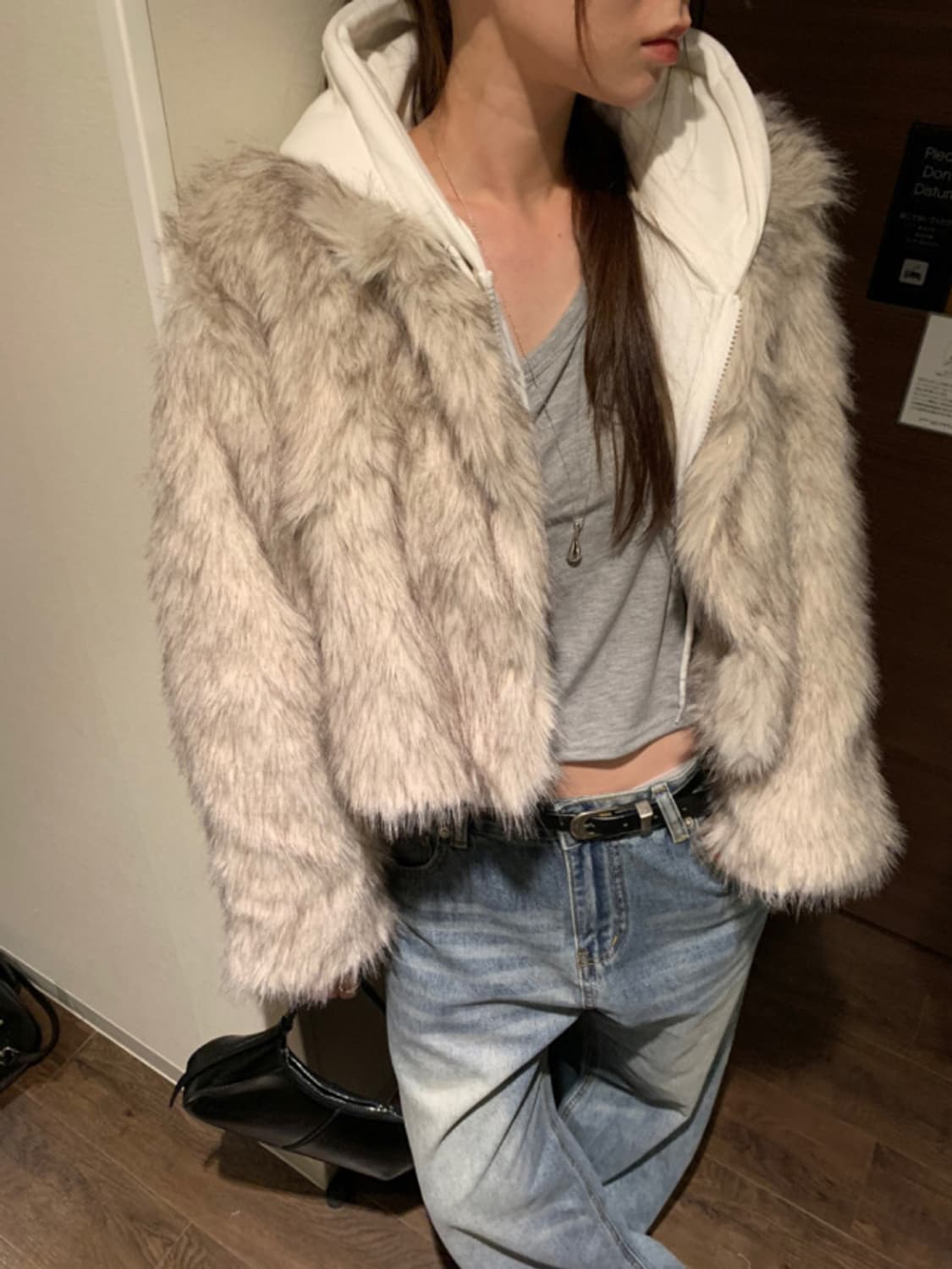 퍼 자켓 그레이 상품이미지1